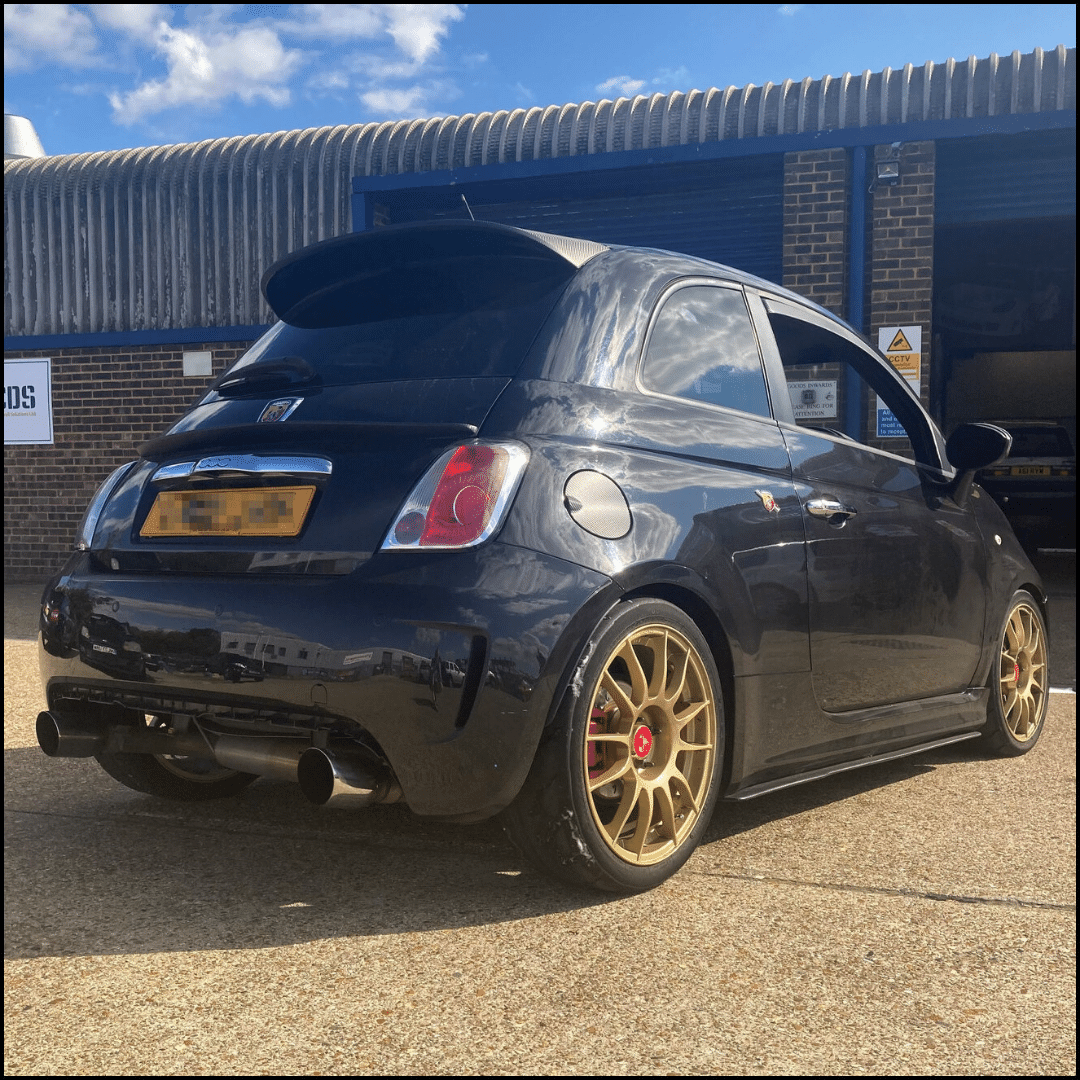abarth 500 at redline for geometry set up wheel alignment camber 
