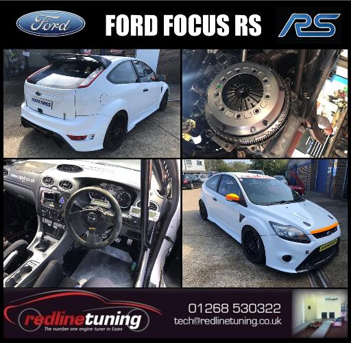 Ford Focus RS Phil dropped his Focus RS race car off to us with a few clutch issues, we decided that it would be best to replace the whole worn clutch and flywheel set up with a new performance clutch and flywheel that should stand up to the abuse that it will be getting