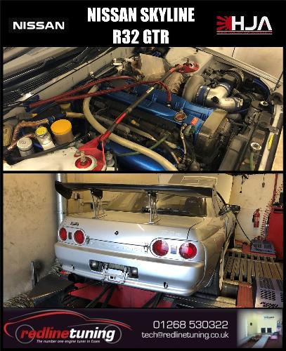 Nissan Skyline R32 GTR Been so busy here at Redline Tuning trying to play catch up, we nearly forgot a few of the cars that have been coming in, one of which was the cracking R32 track/race car in from Harlow Jap Autos for a quick run up on the dyno.

