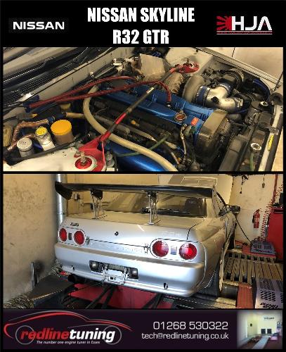 Nissan Skyline R32 GTR Been so busy here at Redline Tuning trying to play catch up, we nearly forgot a few of the cars that have been coming in, one of which was the cracking R32 track/race car in from Harlow Jap Autos for a quick run up on the dyno.