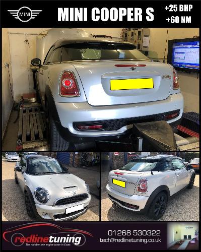 Mini Cooper S Mini Cooper S in here at Redline Tuning for Stage 1 performance remap on the rolling road.