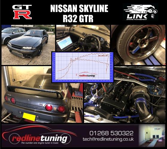 Nissan Skyline R32 GTR Last week Kyle brought in his R32 GTR for some tuning, running on a LINK G4+ ECU
