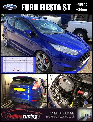 Ford Fiesta ST Had this fiesta brought into us here at Redline Tuning from one of the guys down at MotorAid in Basildon, unfortunately he had previously had the car mapped by a mobile tuner and there had been some issues with the car