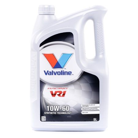 Valvoline | VR1 Racing Motor Oil | SAE 10W-60 | 5L