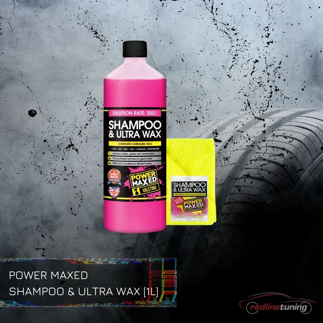 shampoo ultra wax power maxed 1l free