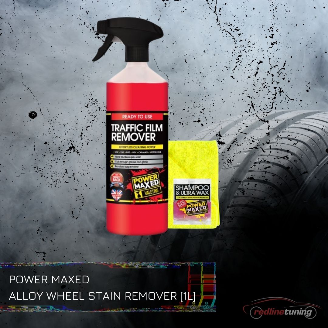 Traffic Film Remover Power Maxed 1 litre+ free cloth and wax