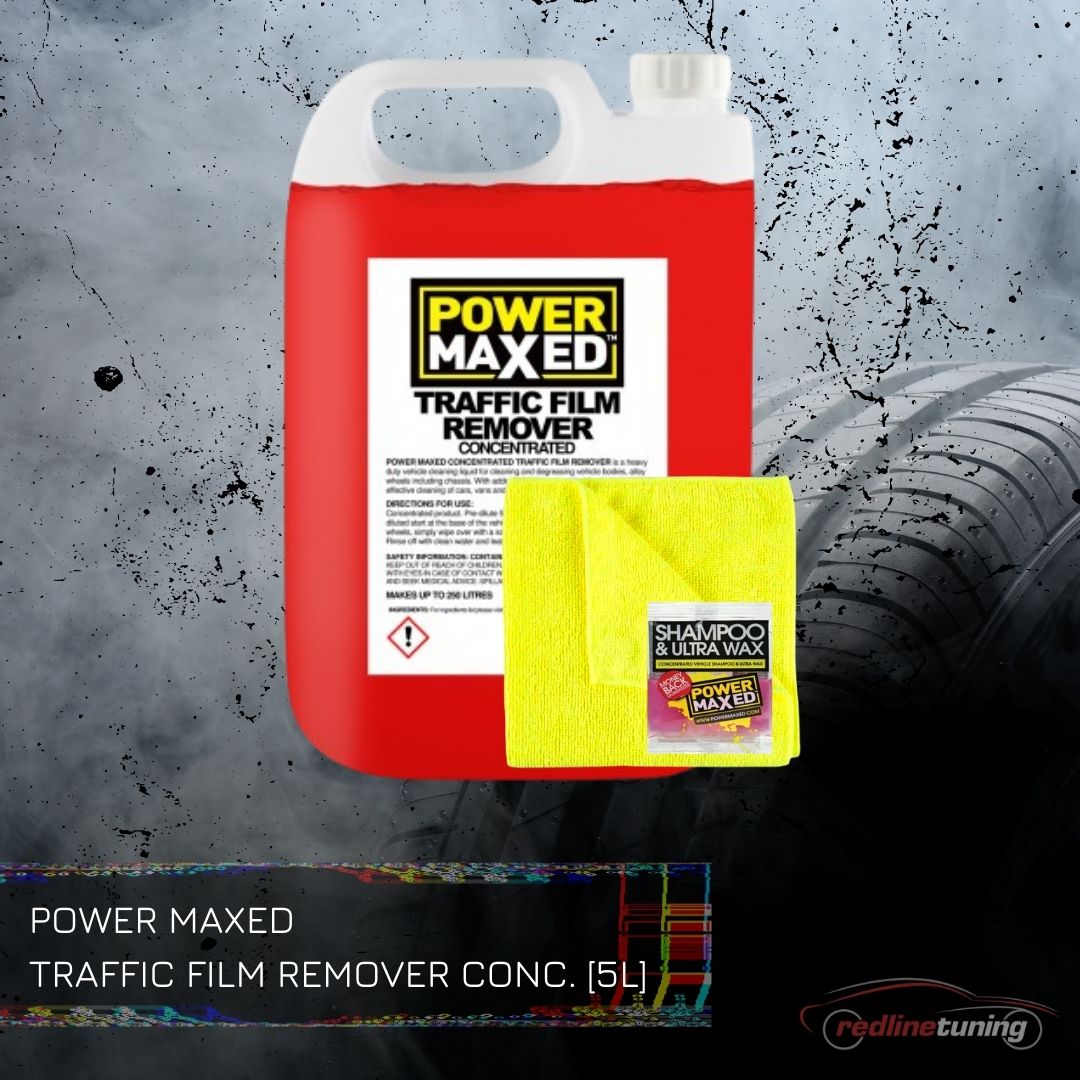 Power Maxed Traffic Film Remover (5L)+ Free Microfibre & Shampoo / Wax Sachet