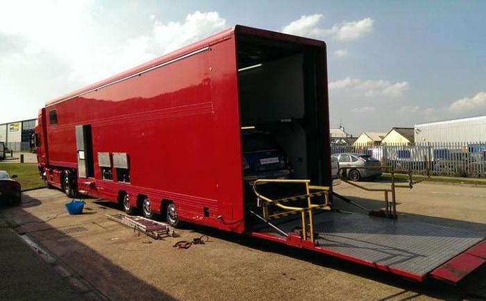 Redline Racing and Trackside Support truck